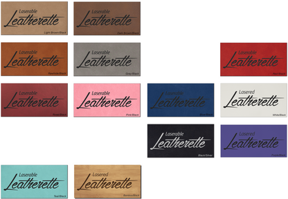 Crew Pack of Custom Laser-Engraved Leatherette Patch Hats